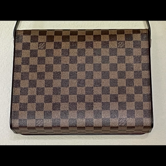 💯AUTHENTIC Louis Vuitton Flap Tribeca Damier Ebene Carre bag - Picture 7 of 13